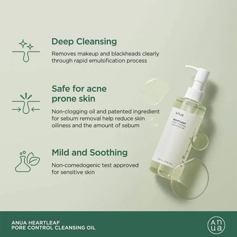 Anua Heartleaf Pore Control Cleansing Oil