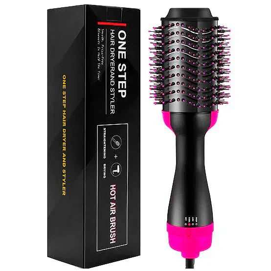 One Step Hot Air Brush – 3 in 1 Hair Dryer, Volumizer & Styler for Smooth Blowouts [Imported]